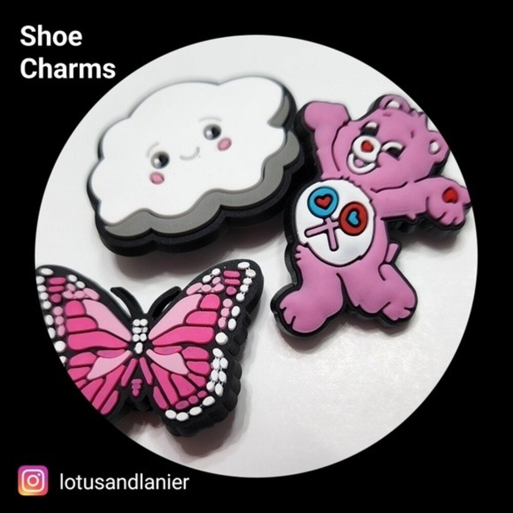 Shoe Charms "Care Bear" Charms Set of 3